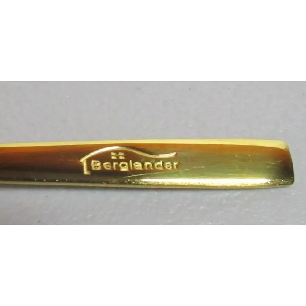 Berglander Gold Titanium Teaspoons Set of Four Stainless Steel 6 Inches Long